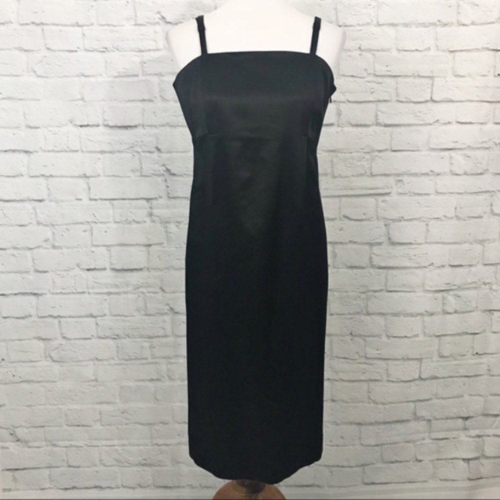 GAP Maternity Satin Black Slip Dress size M